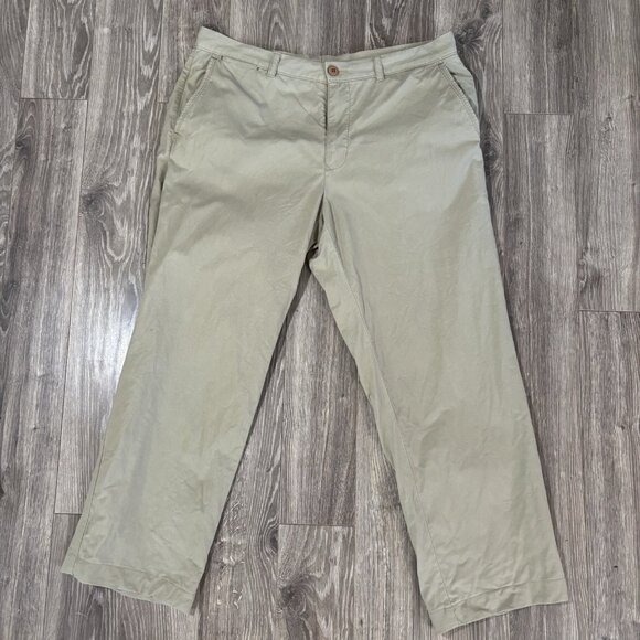 Tommy Bahama Flat Front Chino Pants Men’s Beige Straight Leg Casual Size 36 X 32 - Picture 1 of 16